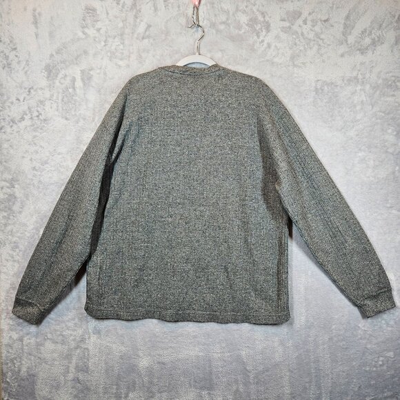 Naturalife Mens XL Gray V-Neck Sweater 100% Cotton Career office hipster dad - Picture 2 of 10